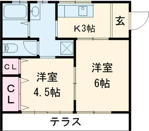 サンハイムオオタ 1階 2K 賃貸物件詳細