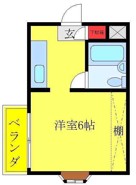 神泉ハイツ 3階 ワンルーム 賃貸物件詳細