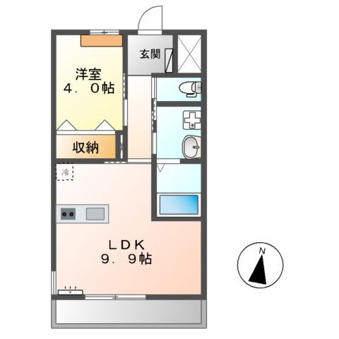 茨城県つくば市樋の沢 ひたち野うしく駅 1LDK アパート 賃貸物件詳細