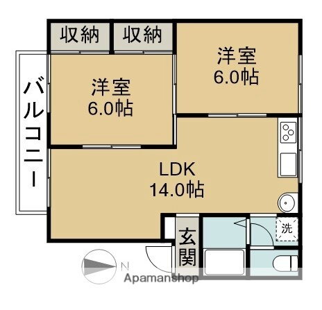 愛知県稲沢市小沢１ 国府宮駅 2LDK アパート 賃貸物件詳細