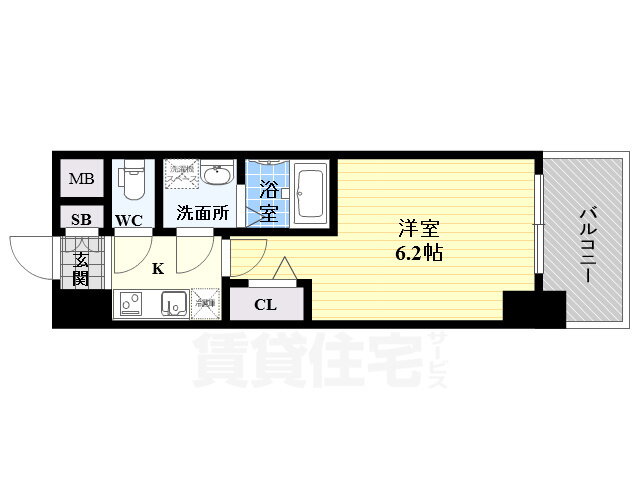 大阪府大阪市淀川区西宮原２ 三国駅 1K マンション 賃貸物件詳細