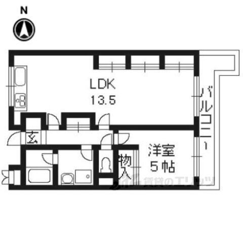 京都府京都市西京区桂徳大寺北町 上桂駅 1LDK マンション 賃貸物件詳細