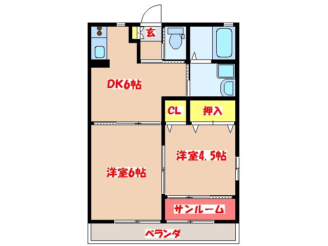 鹿児島県薩摩川内市宮崎町 2DK アパート 賃貸物件詳細