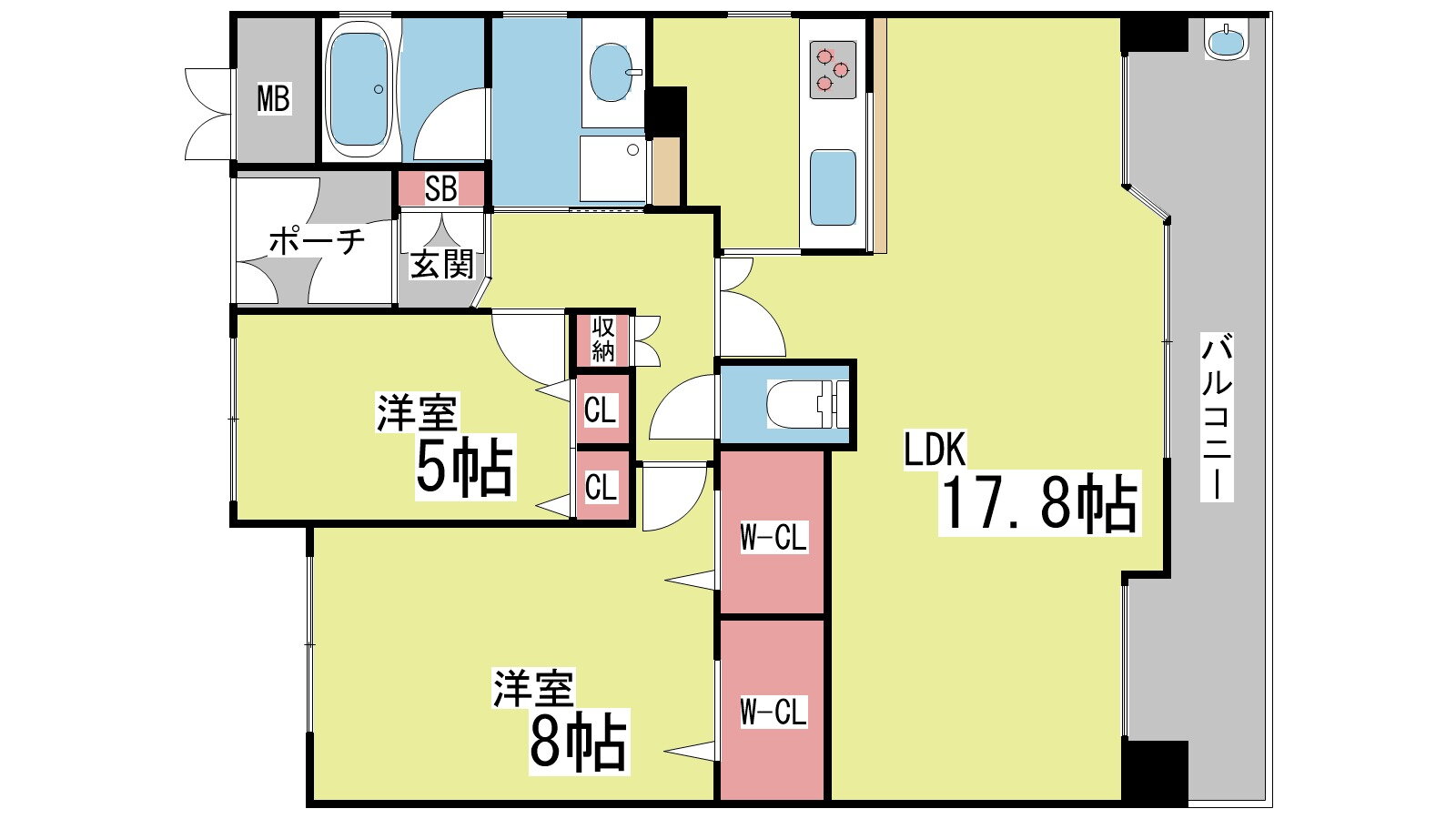 兵庫県神戸市灘区岸地通２ 王子公園駅 2LDK マンション 賃貸物件詳細