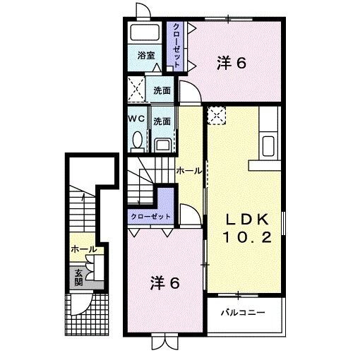 香川県三豊市詫間町詫間 詫間駅 2LDK アパート 賃貸物件詳細