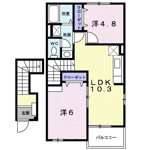 宮崎県児湯郡高鍋町大字上江 高鍋駅 2LDK アパート 賃貸物件詳細