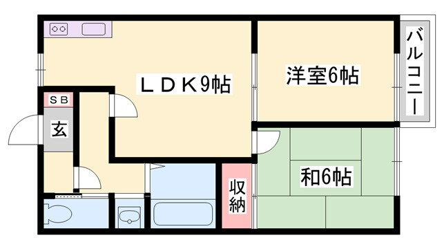 兵庫県神崎郡市川町屋形 鶴居駅 2LDK アパート 賃貸物件詳細