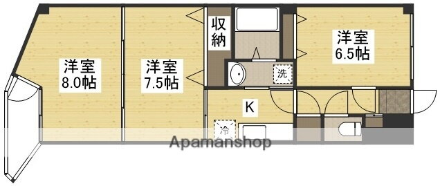 岡山県岡山市南区大福 備前西市駅 3K マンション 賃貸物件詳細