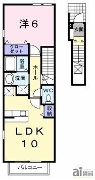 東京都東大和市芋窪３ 上北台駅 1LDK アパート 賃貸物件詳細