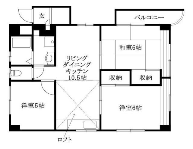 愛媛県松山市北土居２ 北久米駅 3LDK マンション 賃貸物件詳細