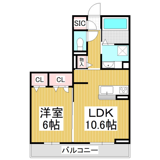 長野県長野市大字鶴賀 権堂駅 1LDK アパート 賃貸物件詳細