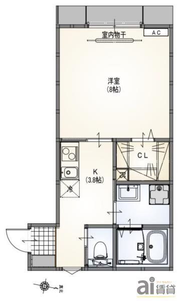 東京都小平市小川東町１ 小川駅 1K アパート 賃貸物件詳細