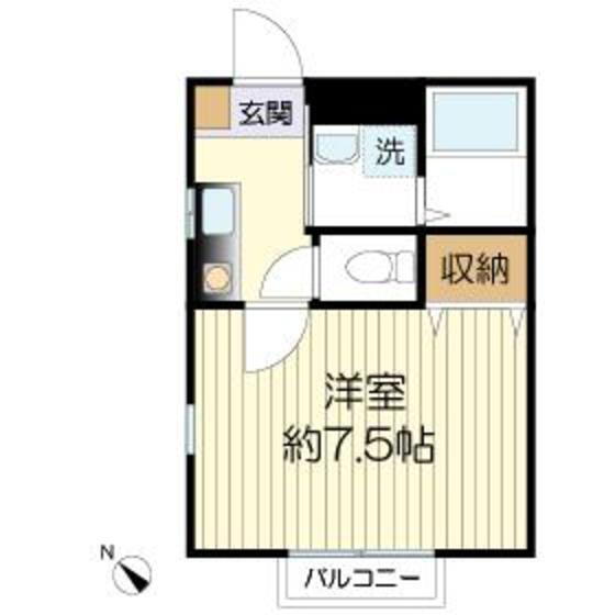 神奈川県川崎市多摩区栗谷４ 生田駅 1K アパート 賃貸物件詳細