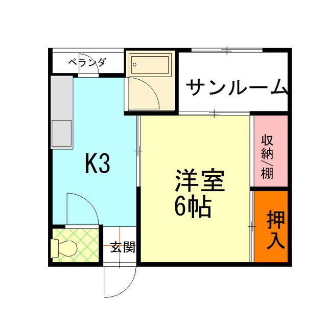 石川県野々市市押野４ 1K マンション 賃貸物件詳細