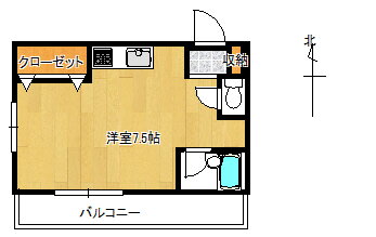 コーポキーコ 2階 1K 賃貸物件詳細