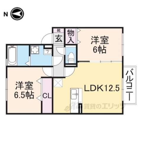 奈良県香芝市穴虫 二上駅 2LDK アパート 賃貸物件詳細