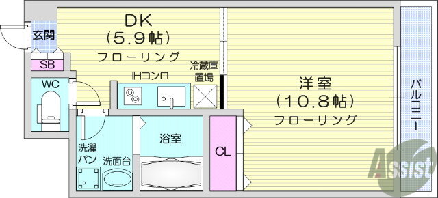 ウエストパーク支倉 2階 1DK 賃貸物件詳細