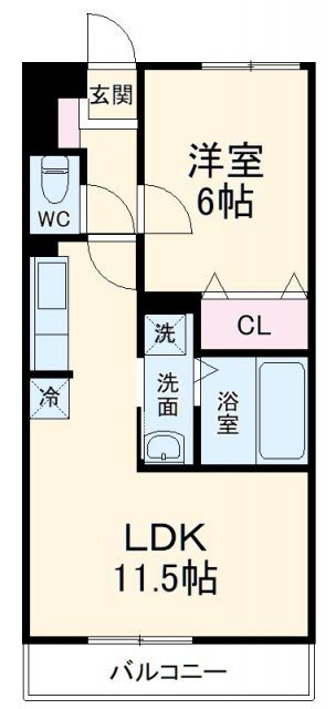 コスモ　ガーデン 3階 1LDK 賃貸物件詳細