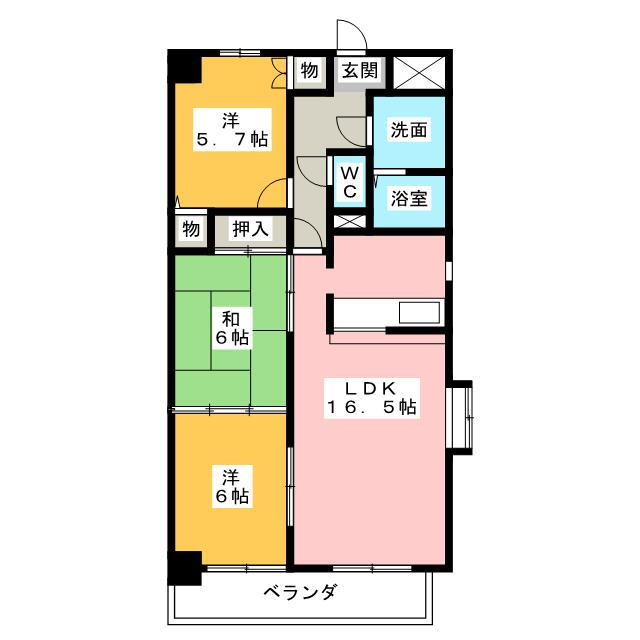 愛知県名古屋市中川区供米田３ 戸田駅 3LDK マンション 賃貸物件詳細