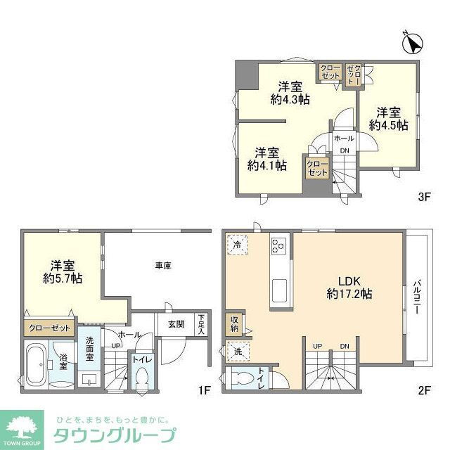 千葉県船橋市宮本６ 東船橋駅 4LDK 一戸建て 賃貸物件詳細
