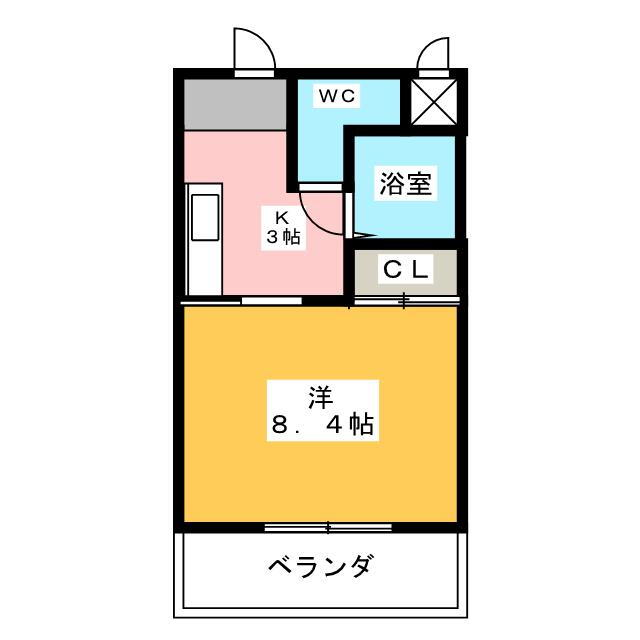 愛知県名古屋市西区平中町 上小田井駅 1K マンション 賃貸物件詳細