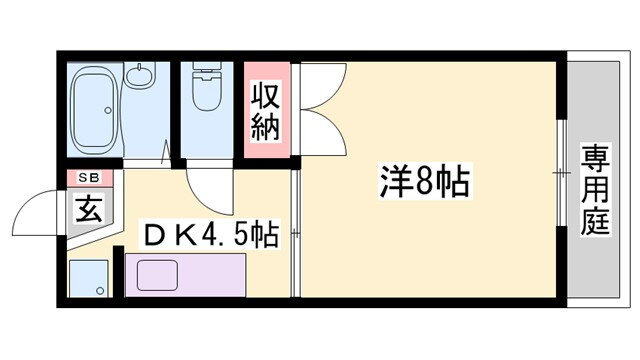 兵庫県姫路市車崎１ 山陽姫路駅 1DK アパート 賃貸物件詳細