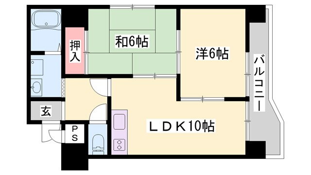 兵庫県姫路市東雲町５ 山陽姫路駅 2LDK マンション 賃貸物件詳細