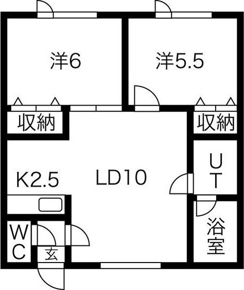 北海道札幌市西区西町南１０ 発寒南駅 2LDK アパート 賃貸物件詳細