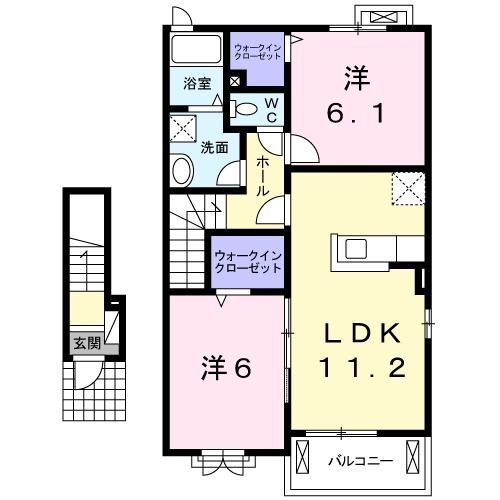 佐賀県神埼郡吉野ヶ里町三津 吉野ケ里公園駅 2LDK アパート 賃貸物件詳細