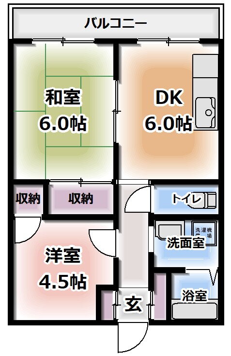 大阪府四條畷市岡山東２ 忍ケ丘駅 2DK マンション 賃貸物件詳細