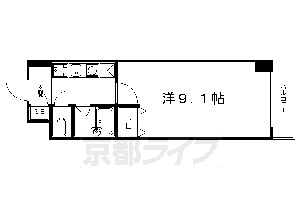 京都府京都市左京区孫橋町 三条駅 1K マンション 賃貸物件詳細