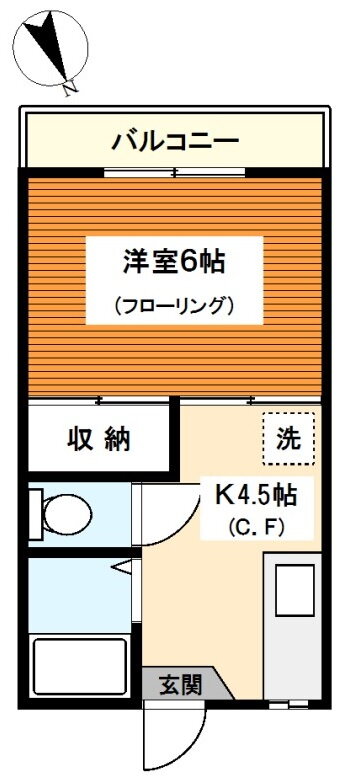 神奈川県横浜市神奈川区白幡西町 東神奈川駅 1K アパート 賃貸物件詳細