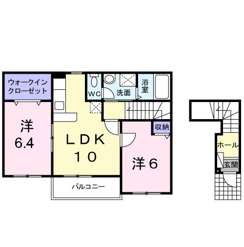 奈良県大和高田市南陽町 浮孔駅 2LDK アパート 賃貸物件詳細