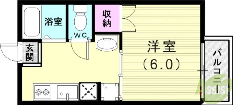 兵庫県神戸市須磨区関守町１ 山陽須磨駅 1K アパート 賃貸物件詳細