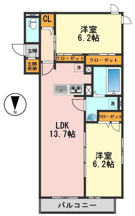東京都江戸川区北小岩３ 江戸川駅 2LDK アパート 賃貸物件詳細