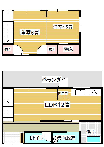 福岡県北九州市八幡西区下上津役３ 2LDK 一戸建て 賃貸物件詳細