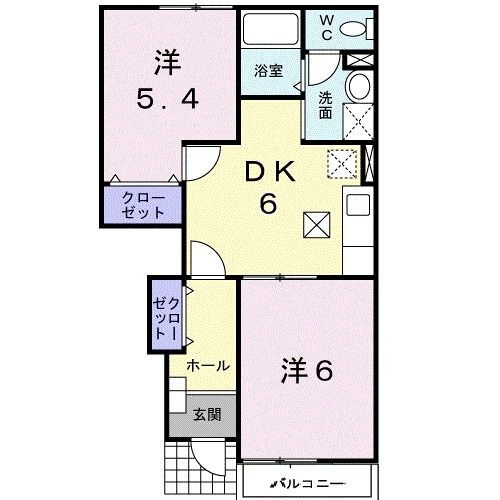 福島県福島市笹谷字東中條 笹谷駅 2DK アパート 賃貸物件詳細