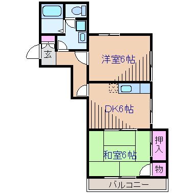 神奈川県横浜市港北区富士塚２ 菊名駅 2DK マンション 賃貸物件詳細