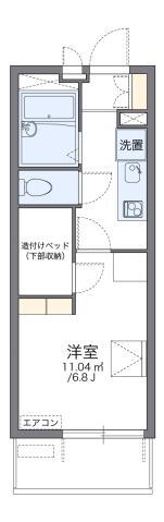 レオパレス水前寺 4階 1K 賃貸物件詳細