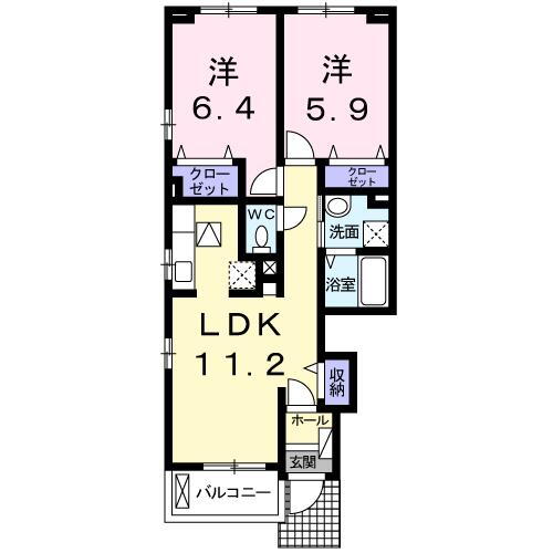 千葉県野田市谷津 七光台駅 2LDK アパート 賃貸物件詳細