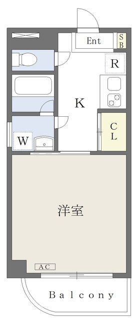 福本マンション 3階 1K 賃貸物件詳細
