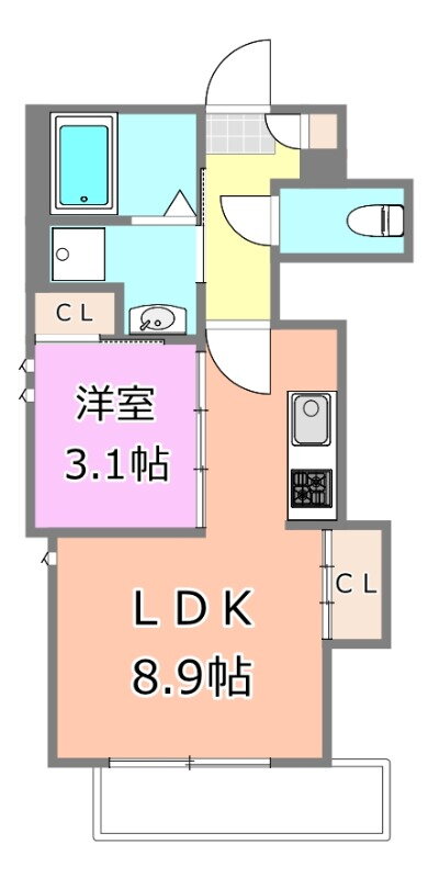千葉県千葉市中央区今井３ 蘇我駅 1LDK アパート 賃貸物件詳細