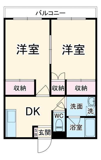 神奈川県相模原市中央区相生４ 矢部駅 2DK マンション 賃貸物件詳細