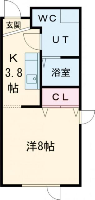 北海道千歳市末広５ 千歳駅 1K アパート 賃貸物件詳細