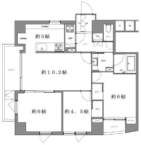 東京都台東区松が谷４ 入谷駅 3LDK マンション 賃貸物件詳細