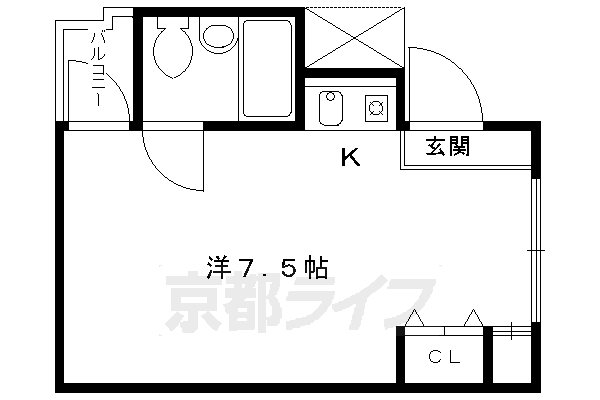 京都府京都市左京区田中大堰町 出町柳駅 1K マンション 賃貸物件詳細