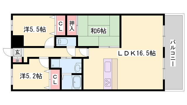兵庫県姫路市飾磨区今在家３ 西飾磨駅 3LDK マンション 賃貸物件詳細