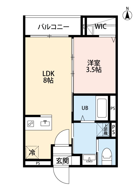 埼玉県蕨市塚越３ 蕨駅 1LDK アパート 賃貸物件詳細