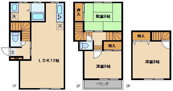 埼玉県新座市栗原６ ひばりヶ丘駅 3LDK 一戸建て 賃貸物件詳細