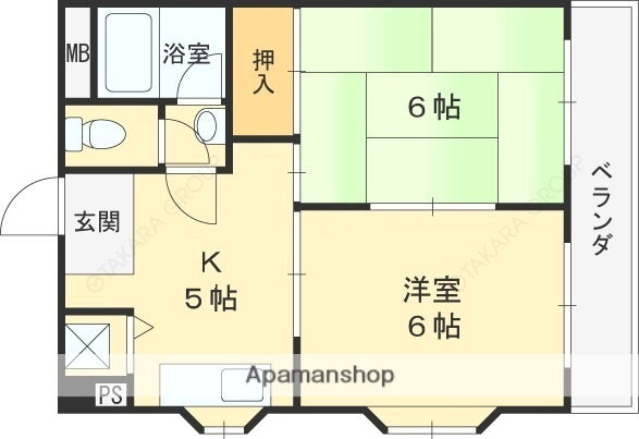 大阪府東大阪市長堂１ 布施駅 2K マンション 賃貸物件詳細